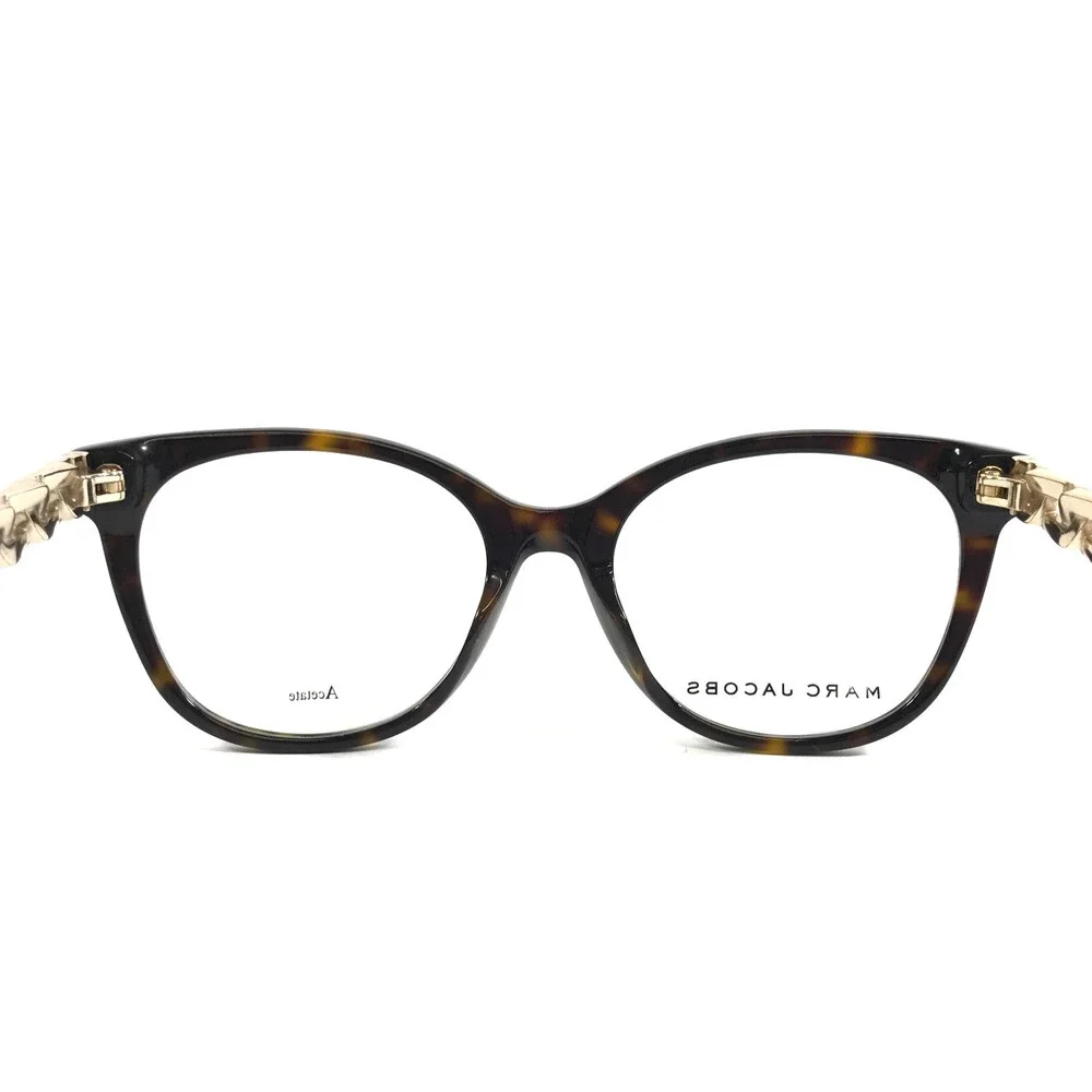 Marc Jacobs Eyeglasses Frames 335 QUM Tortoise Brown Cat Eye Full Rim 52-19-140